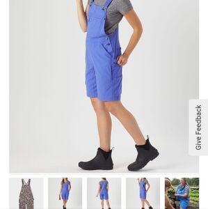 Duluth gardening short overalls